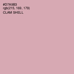 #D7A9B3 - Clam Shell Color Image